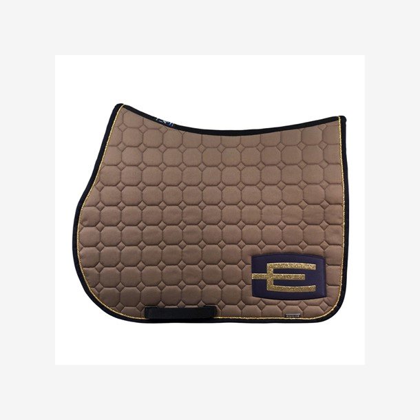 by Equality Line Springunderlag Octagon Cappucino/Navy/Gold Glitter