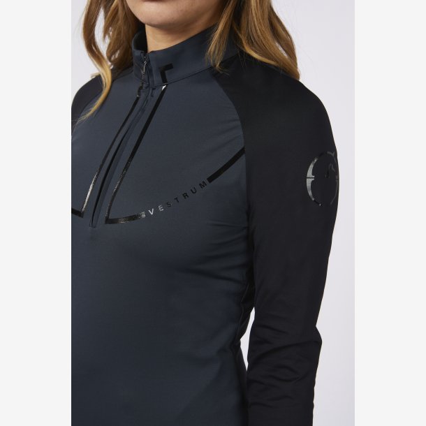 Vestrum Trningsbluse "Meribel LS Training" Dark Grey/Black