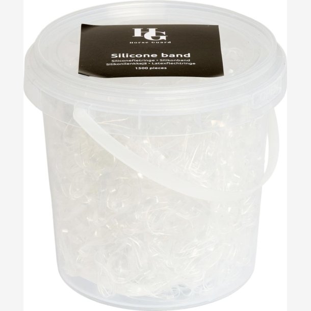 Horse Guard Elastikker "Silicone" Transperant 1500 stk.