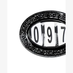 BelliNoxx St�vnenummer "Kendall" Black Glitter