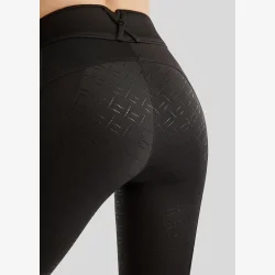 Montar Ridetights "Gloria Hybrid Pull On with Gunmetal Caviar Tape" Fullgrip Black