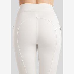 Montar Ridetights "Pearl Pintuck Pull On" Fullgrip White