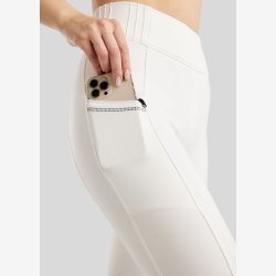 Montar Ridetights "Pearl Pintuck Pull On" Fullgrip White