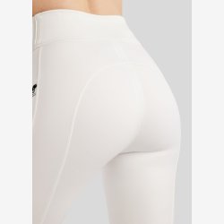 Montar Ridetights "Pearl Pintuck Pull On" Fullgrip White