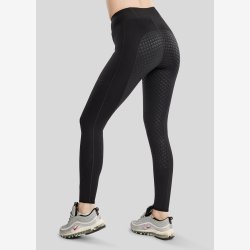 Montar Ridetights " Pull On Pintucks and Golden Quartz Crystal " Fullgrip Black