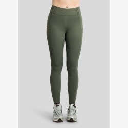 Montar Ridetights " Pull On Pintucks and Golden Quartz Crystal " Fullgrip Forest Green