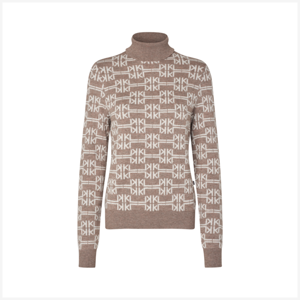 Kingsland Strik "Annabella Ladies Roll Neck Pullover" Dove Melange