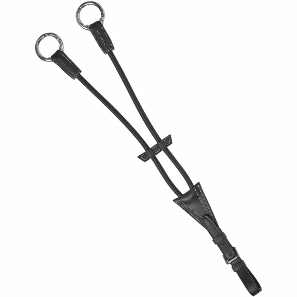 Prestige Martingal Stropper "Kort Elastisk" Black