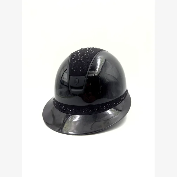Samshield Ridehjelm Miss Shield 2,0 Glossy "Crystal Bloom Matt Black Blazon/trim" Black