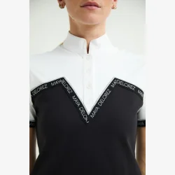 Maya Delorez St�vnebluse "Competition Sport Shirt" White/Black
