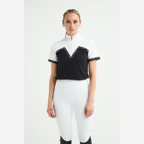 Maya Delorez St�vnebluse "Competition Sport Shirt" White/Black
