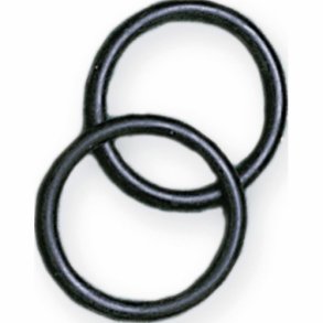 Horse Guard Gummiringe til Stigbjler Sort