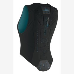 Komperdell Sikkerhedsvest "Ballistic Flex Fit Slim Cross Protector" Sort/Lyons Blue
