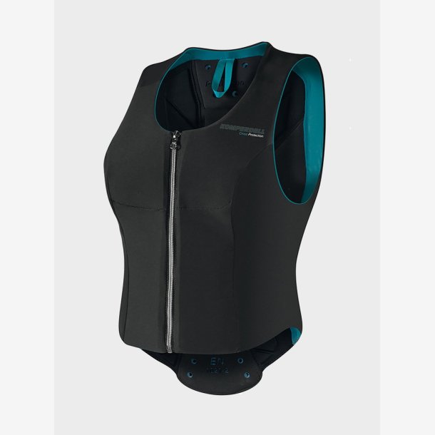 Komperdell Sikkerhedsvest "Ballistic Flex Fit Slim Cross Protector" Sort/Lyons Blue