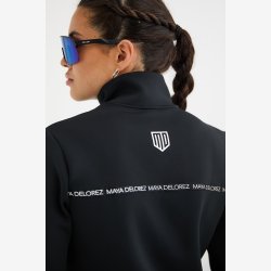 Maya Delorez Sweatshirt "Halfzip" Black