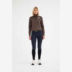 Maya Delorez Sweatshirt "Halfzip" Brown
