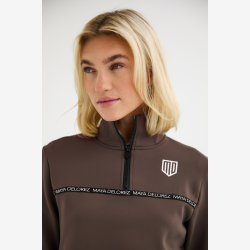 Maya Delorez Sweatshirt "Halfzip" Brown