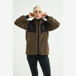 Maya Delorez Jakke "Hooded Teddy Jacket" Taupe