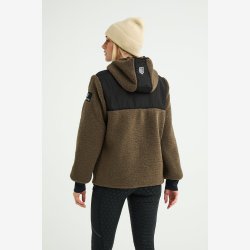 Maya Delorez Jakke "Hooded Teddy Jacket" Taupe