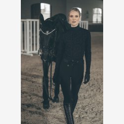 Pikeur Tr�ningsbluse "Print Zip" Black