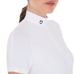 Equestro St�vnebluse "Donna Zip" White