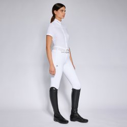 Cavalleria Toscana Stvnebluse "CT Jersey S/S Competition" White