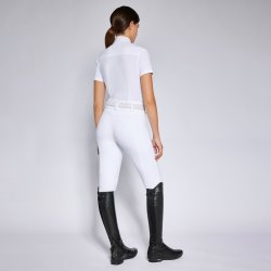 Cavalleria Toscana Stvnebluse "CT Jersey S/S Competition" White