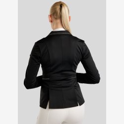 Montar St�vnejakke "Pearl Pintuck Gun Metal Crystals" Black