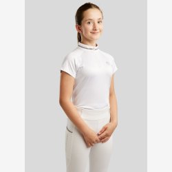 Montar St�vnebluse "Lila JUNIOR Competition with Champagne Crystal Tape" White