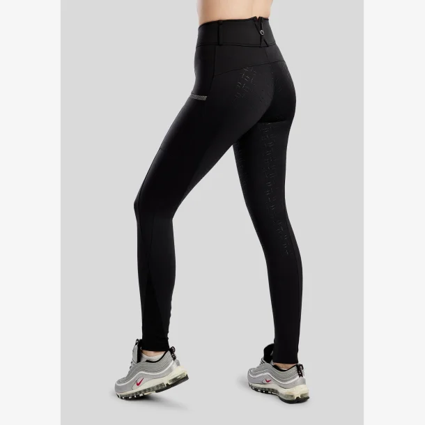 Montar Ridetights "Gaia Hybrid Pull On with Gunmetal Caviar Tape" Fullgrip Black
