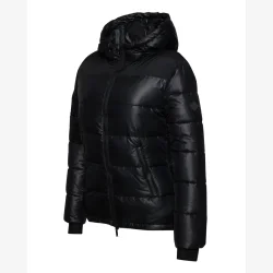 Trolle Projects Jakke "Hooded Short Down Jacket" Black Gloss