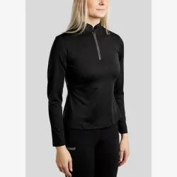 Montar Trningsbluse "Gaia Competition with Gunmetal Caviar Tape" Black