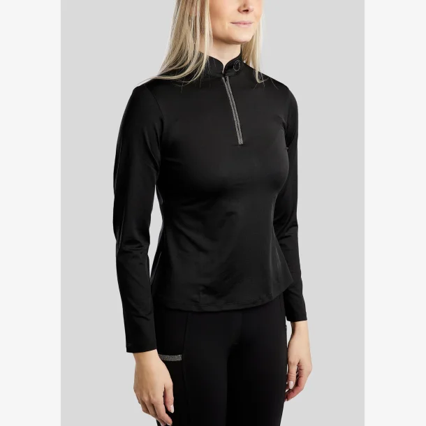 Montar Trningsbluse "Gaia Competition with Gunmetal Caviar Tape" Black