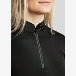 Montar Trningsbluse "Gaia Competition with Gunmetal Caviar Tape" Black