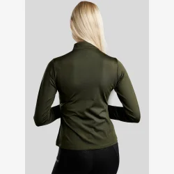 Montar Trningsbluse "Gaia Competition with Gunmetal Caviar Tape" Olive