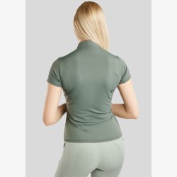 Montar Polo "Pearl Polo S/S with Pintuck" Jade