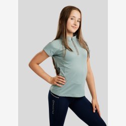 Montar Polo "Lila JUNIOR Polo S/S with Champagne Crystal Tape" Turin