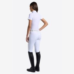 RG Riders Gene Stvnebluse JR "RG Girl Jersey S/S Competition" White