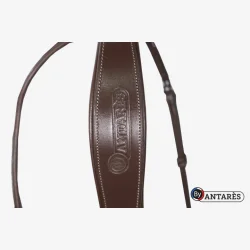 Antares Trense "Signature Flash Noseband Snaffle" Brun