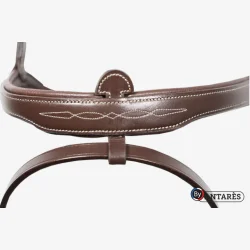 Antares Trense "Signature Flash Noseband Snaffle" Brun