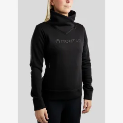 Montar Sweatshirt "Naja High Collar" Black