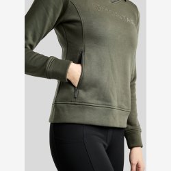Montar Sweatshirt "Naja High Collar Golden Quartz Crystal " Forest Green
