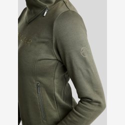 Montar Sweatshirt "Naja High Collar Golden Quartz Crystal " Forest Green
