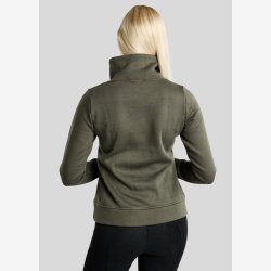 Montar Sweatshirt "Naja High Collar Golden Quartz Crystal " Forest Green