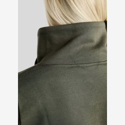 Montar Sweatshirt "Naja High Collar Golden Quartz Crystal " Forest Green
