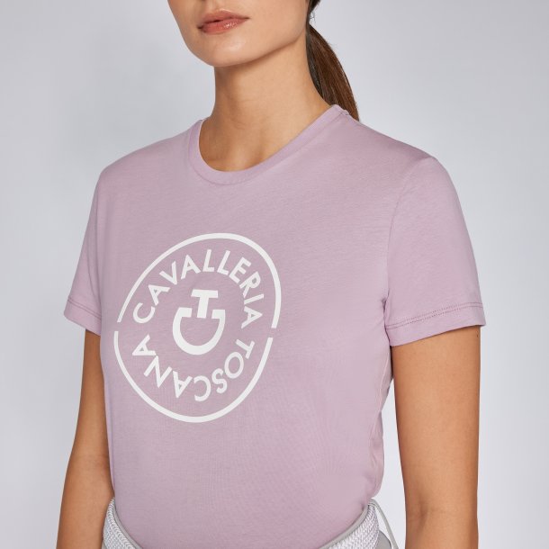 Cavalleria Toscana T-shirt "CT Double Orbit T-Shirt" Pale Mauve