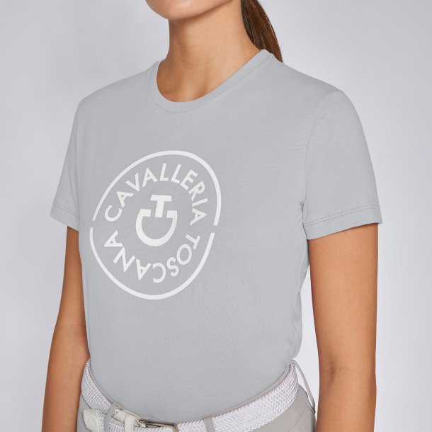 Cavalleria Toscana T-shirt "CT Double Orbit T-Shirt" Light Grey