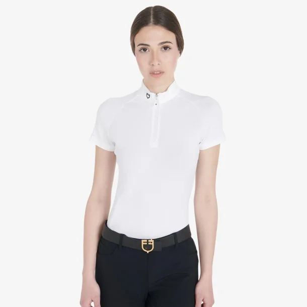 Equestro St�vnebluse "Tailine" Hvid