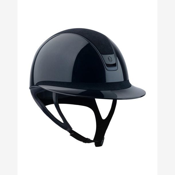 Samshield Ridehjelm Miss Shield 2,0 Glossy "Alcantara Top, Band og Blazon Matt Blue" Navy