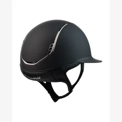 Samshield Ridehjelm Miss Shield 2,0 Matt Black "Black Chrome Blazon og Trim +5 Sw in front" Black